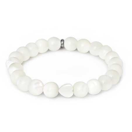 Korálkový náramek z perleti MINK148/17 Agato