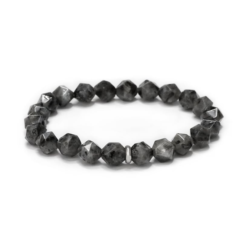 Korálkový náramek z larvikitu MINK150/17 Agato