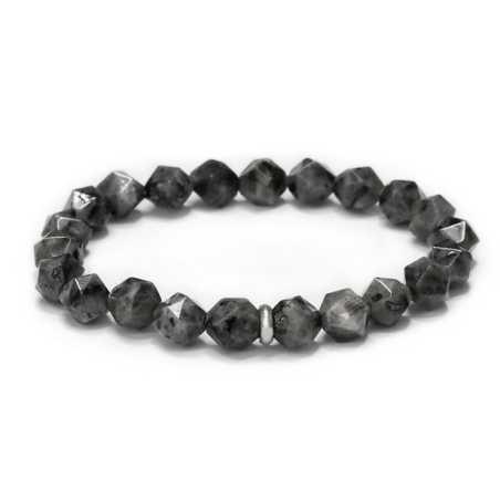 Korálkový náramek z larvikitu MINK150/17 Agato