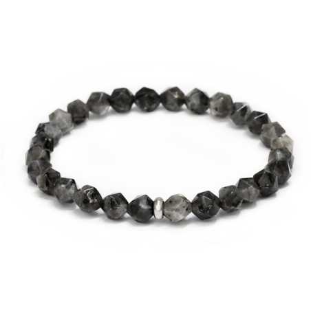 Korálkový náramek z larvikitu MINK151/17 Agato