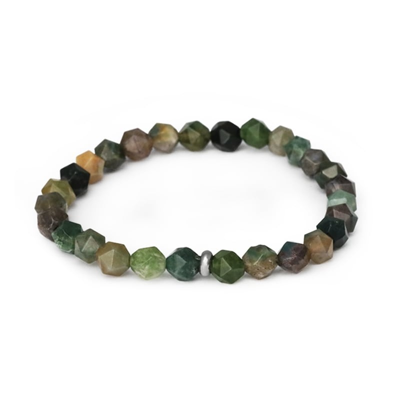 Korálkový náramek z achátu MINK152/17 Agato