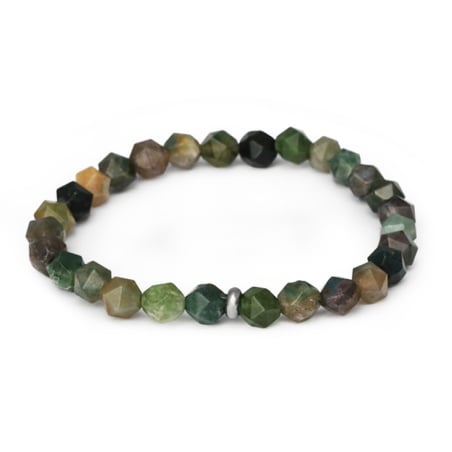 Korálkový náramek z achátu MINK152/17 Agato