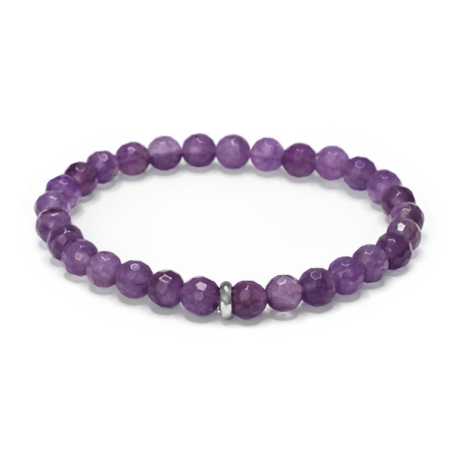 Korálkový náramek z ametystu MINK153/17 Agato