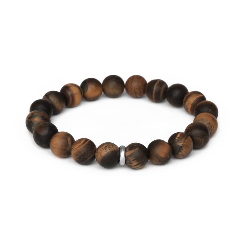 Korálkový náramek z tygřího oka MINK159/20 Agato