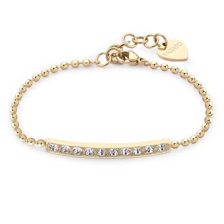 Elegantní pozlacený náramek s čirými krystaly Dazzly SDZ17 S Agapo