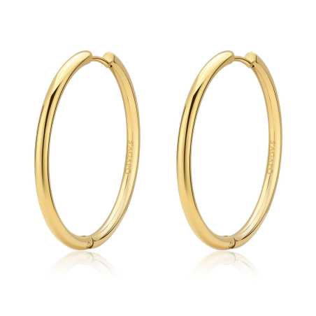 Kruhové pozlacené náušnice Chunky SHK74 S Agapo