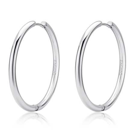 Kruhové ocelové náušnice Chunky SHK75 S Agapo