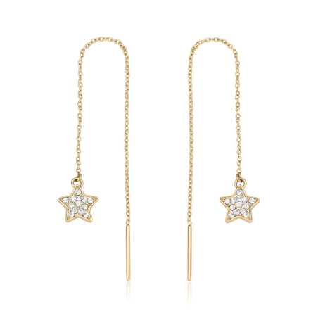 Hravé pozlacené náušnice Hvězdičky Aurora SAR55 S Agapo