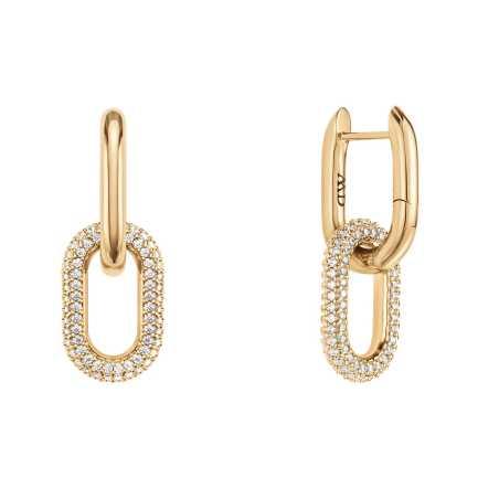 Luxusní pozlacené náušnice 2v1 Crystal Link DW00400594 Daniel Wellington