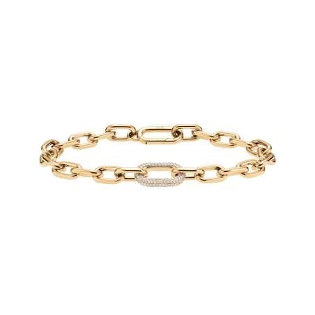 Luxusní pozlacený náramek s krystaly Crystal Link DW00400572 Daniel Wellington / Délka: 17,5 cm