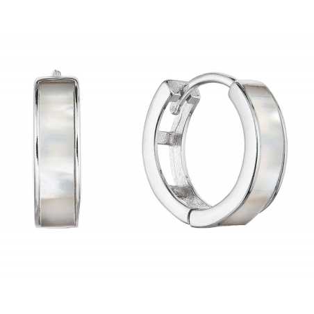 Půvabné kruhové náušnice s perletí 11428.1 Evolution Group