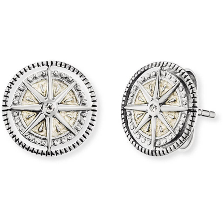 Stříbrné náušnice s kompasem ERE-WINDROSE-ENP-ZI Engelsrufer