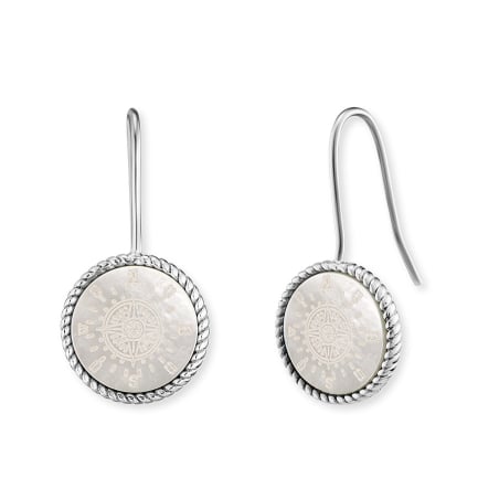 Půvabné stříbrné náušnice Růžice kompasu ERE-ORNAWINDR-PE Engelsrufer