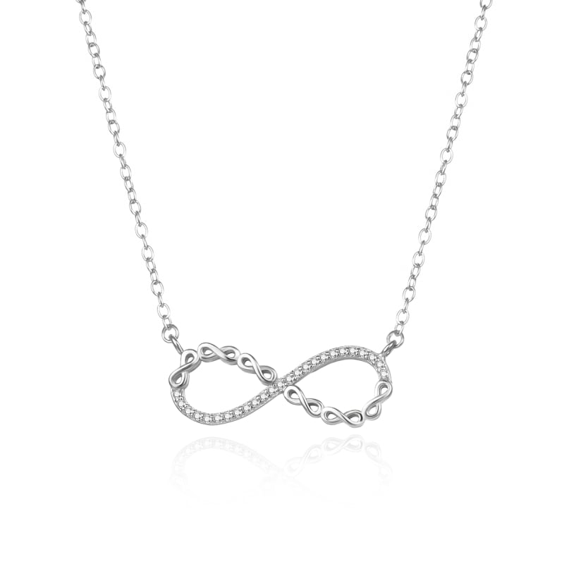 Designový stříbrný náhrdelník Nekonečno AGS1547/47 Agato Designový stříbrný náhrdelník Nekonečno AGS1547/47 Agato