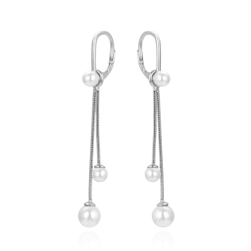 Elegantní stříbrné náušnice s perlami AGUC3483P Agato Elegantní stříbrné náušnice s perlami AGUC3483P Agato