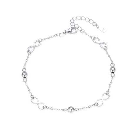 Stylový stříbrný náramek Infinity AGB765/21 Agato