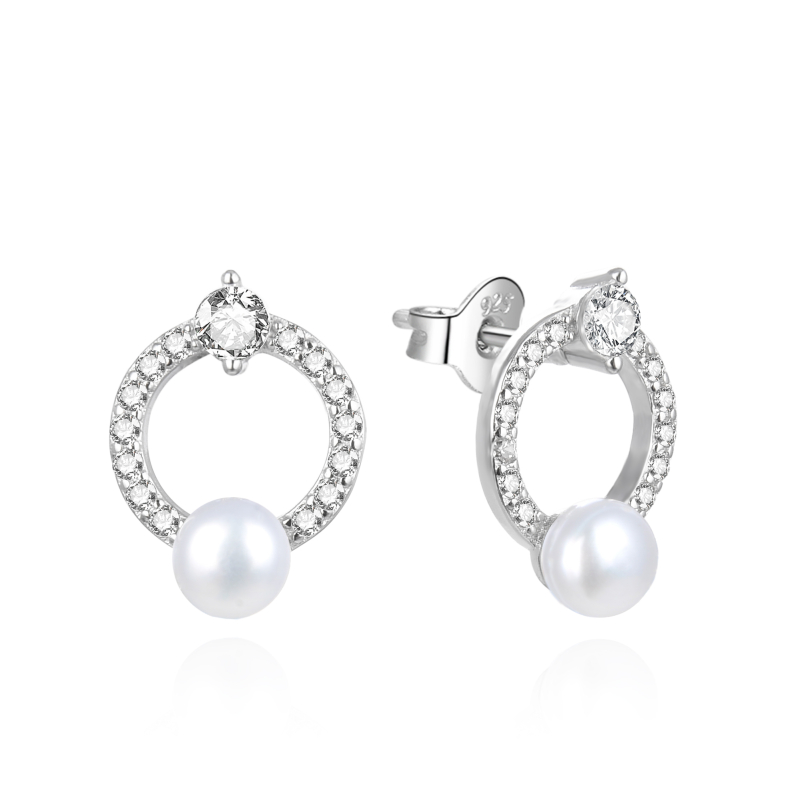 Stylové stříbrné náušnice s perlou AGUP3494P Agato Stylové stříbrné náušnice s perlou AGUP3494P Agato