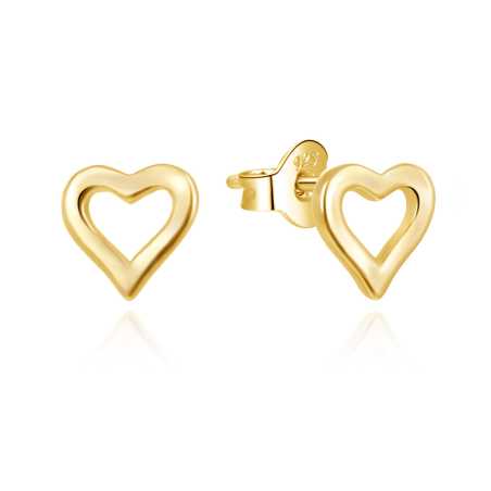 Jemné pozlacené náušnice Srdíčka AGUP3460-G Agato