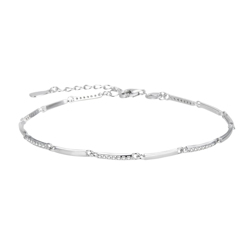Blyštivý stříbrný náramek se zirkony AGB756/21 Agato Blyštivý stříbrný náramek se zirkony AGB756/21 Agato