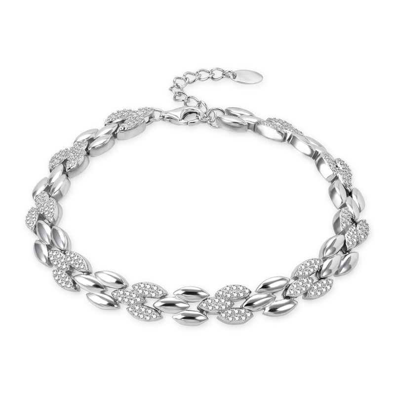 Výrazný stříbrný náramek se zirkony AGB758/21 Agato Výrazný stříbrný náramek se zirkony AGB758/21 Agato