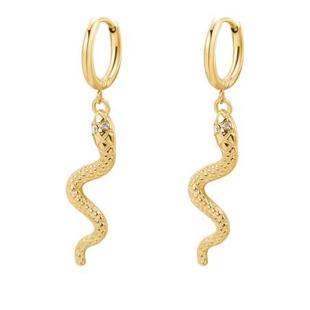 Jedinečné kruhové náušnice Had Chakra BHKE193 Brosway