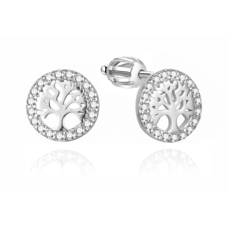 Stříbrné náušnice Strom života AGUP3545S Agato