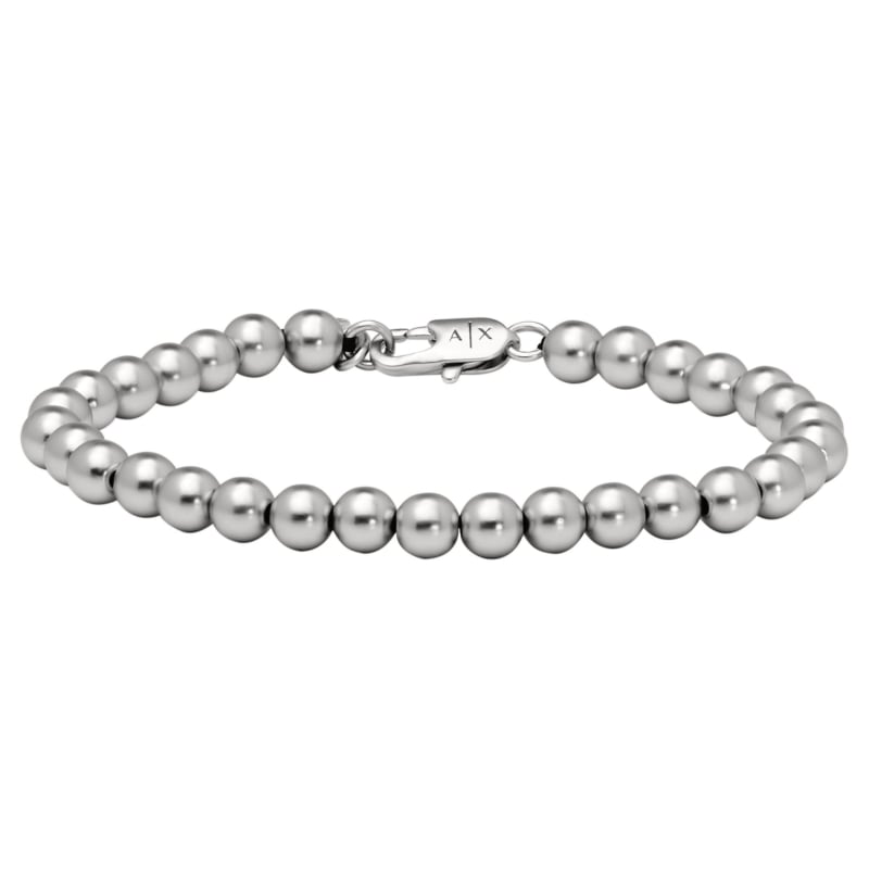 Stylový mosazný korálkový náramek AXG0118040 Armani Exchange