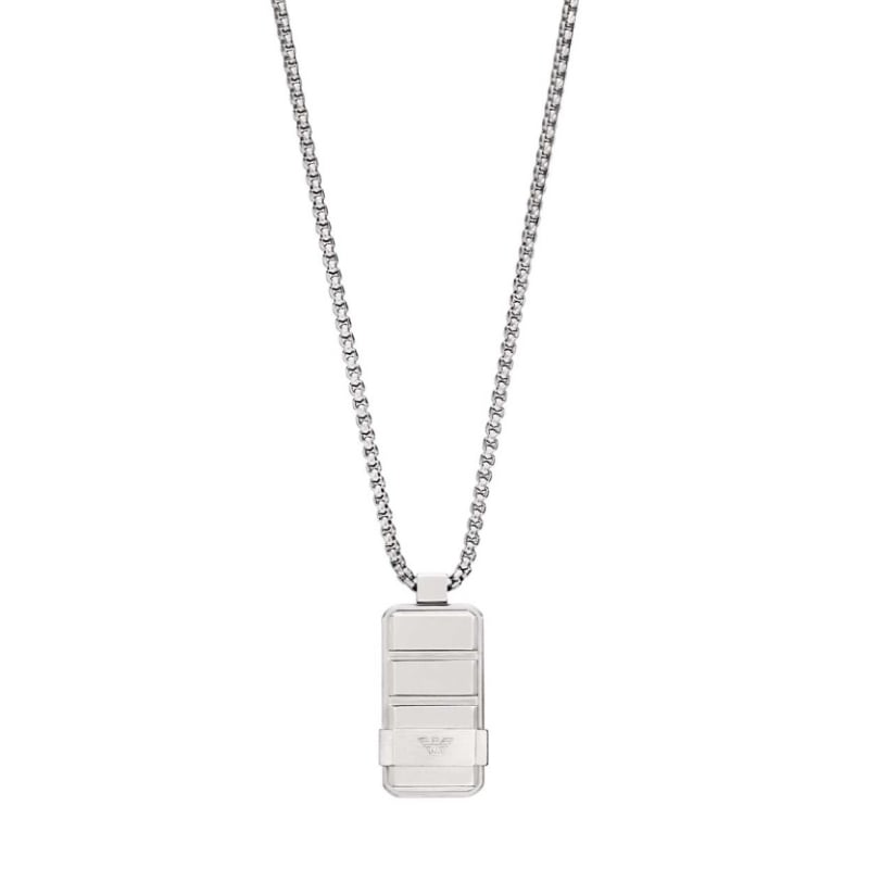 Moderní ocelový náhrdelník pro muže EGS3078040 Emporio Armani