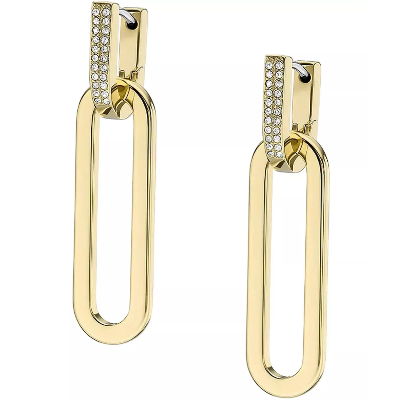 Módní pozlacené náušnice se zirkony Heritage JF04587710 Fossil Módní pozlacené náušnice se zirkony Heritage JF04587710 Fossil