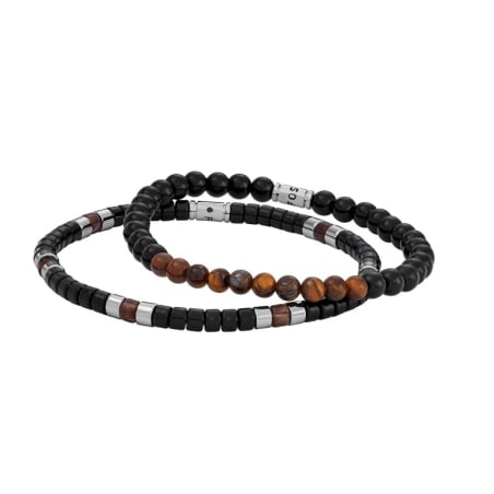 Stylový set pánských korálkových náramků JGFTSET1064 Fossil