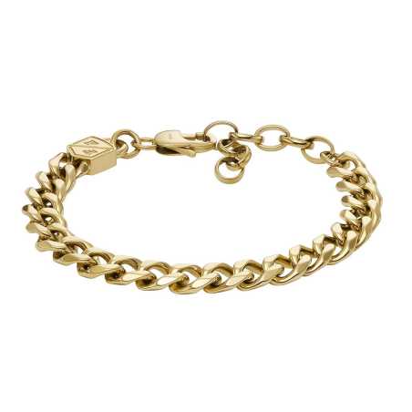 Moderní pozlacený náramek z oceli Ellis JF04616710 Fossil