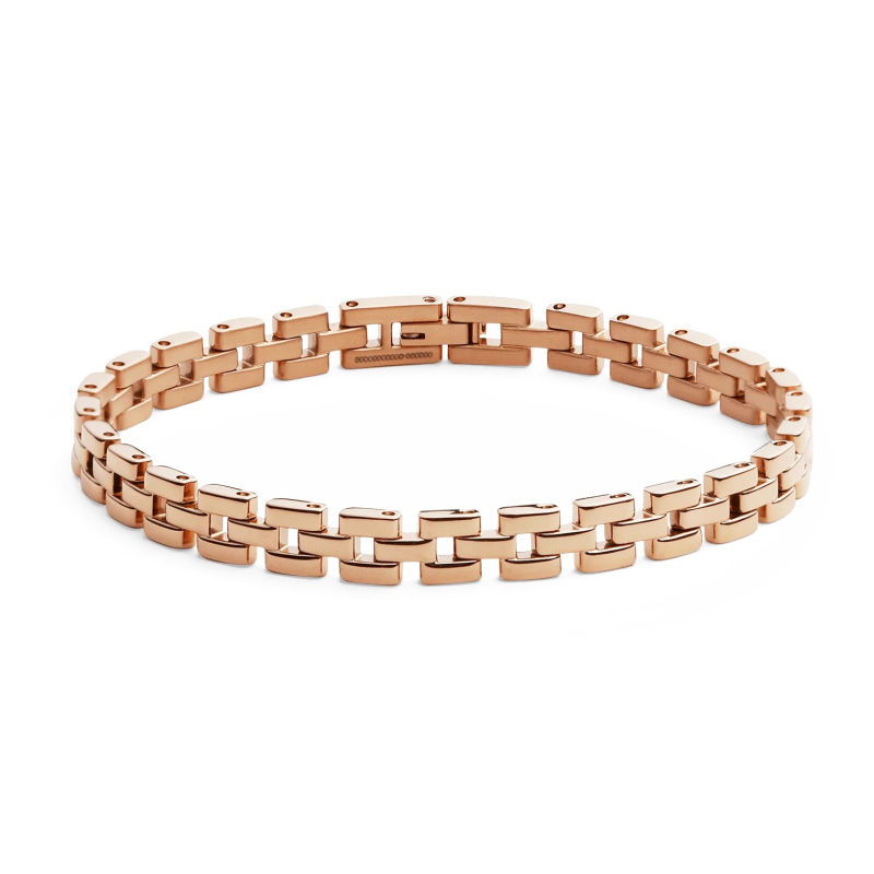 Módní bronzový náramek z oceli 3-Link DW004009 Daniel Wellington / Délka: 17,5 cm Módní bronzový náramek z oceli 3-Link DW004009 Daniel Wellington / Délka: 17,5 cm