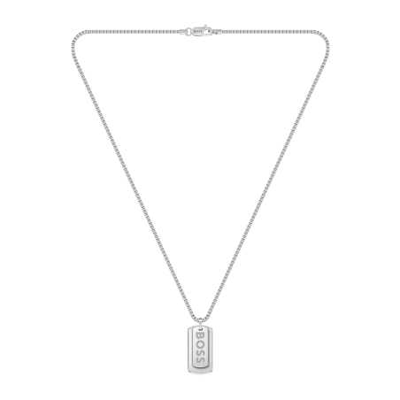 Pánský ocelový náhrdelník Psí známky Devon 1580575 Hugo Boss