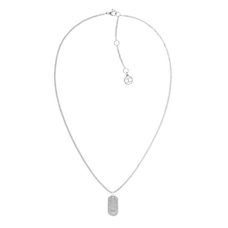 Dámský ocelový náhrdelník Psí známka s krystaly Dog Tag 2790483 Tommy Hilfiger Dámský ocelový náhrdelník Psí známka s krystaly Dog Tag 2790483 Tommy Hilfiger
