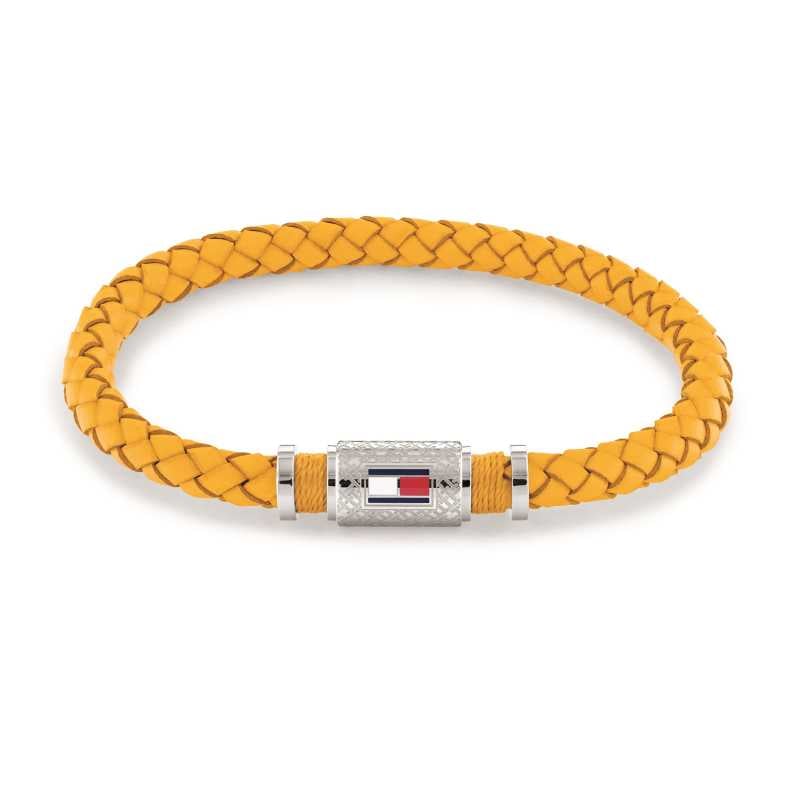 Moderní pánský náramek ze žluté kůže Homme 2790453 Tommy Hilfiger Moderní pánský náramek ze žluté kůže Homme 2790453 Tommy Hilfiger