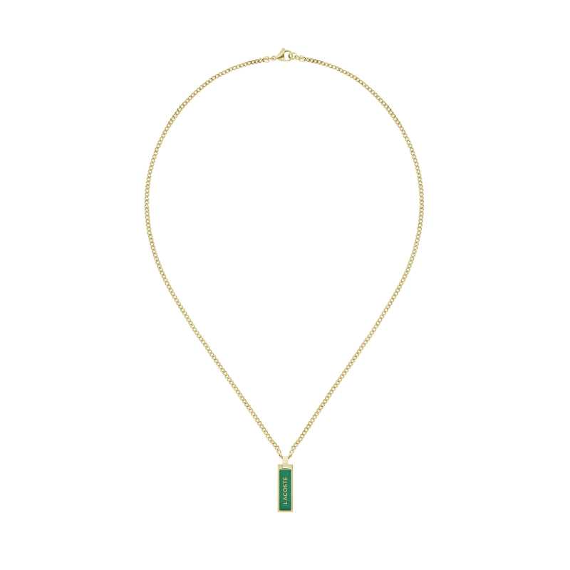 Moderní pozlacený náhrdelník z oceli 2040325 Lacoste Moderní pozlacený náhrdelník z oceli 2040325 Lacoste