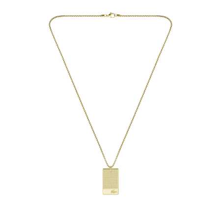 Módní pánský pozlacený náhrdelník Stencil 2040220 Lacoste