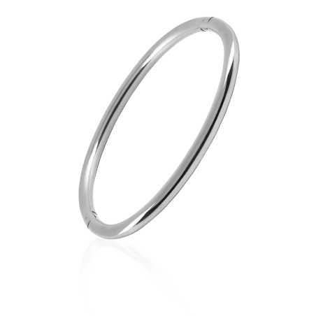 Minimalistický pevný ocelový náramek Troli