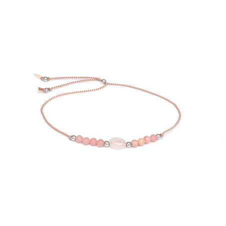 Šňůrkový náramek s angelitem a růženínem HE13R3S-LP Agato