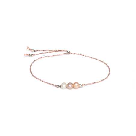 Krásný šňůrkový náramek s perlami HE04R3S-LP Agato
