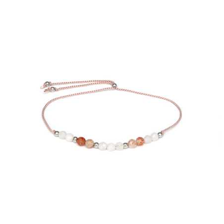 Šňůrkový náramek se slunečním a měsíčním kamenem HE26R3S-LP Agato