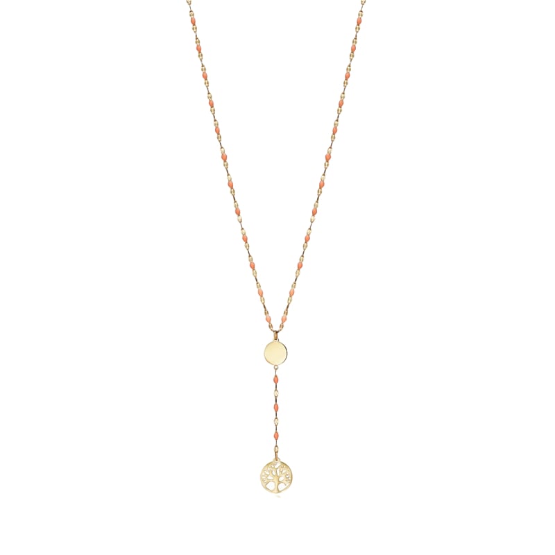 Nadčasový pozlacený náhrdelník Strom života Kiss 1390C01012 Viceroy