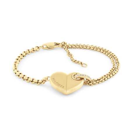 Půvabný pozlacený náramek se srdíčkem Bold Heart 2780929 Tommy Hilfiger