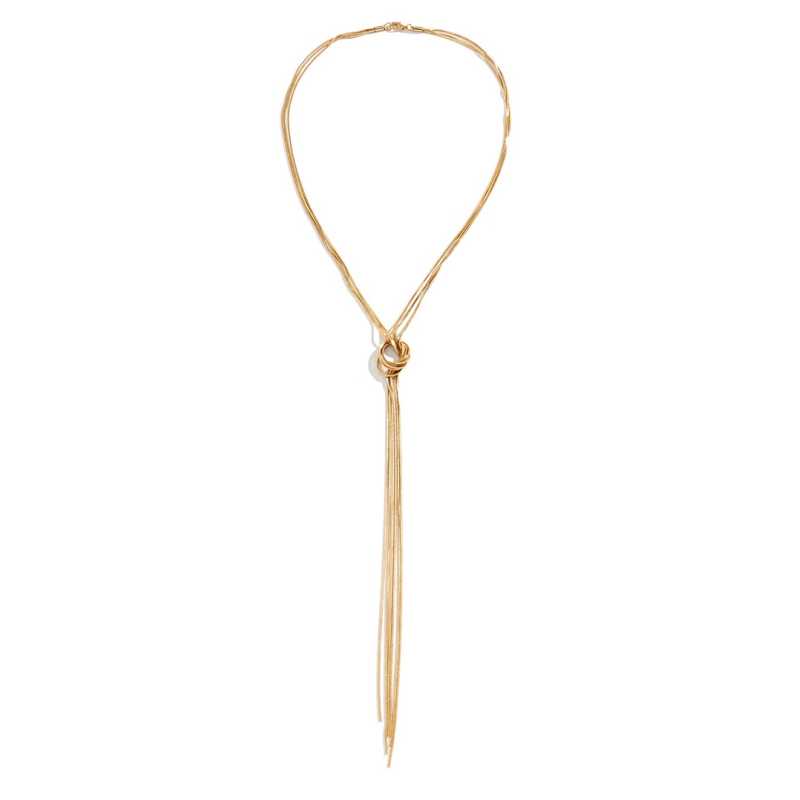 Pozlacený řetízkový náhrdelník z oceli Troli Pozlacený řetízkový náhrdelník z oceli Troli