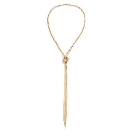 Pozlacený řetízkový náhrdelník z oceli Troli