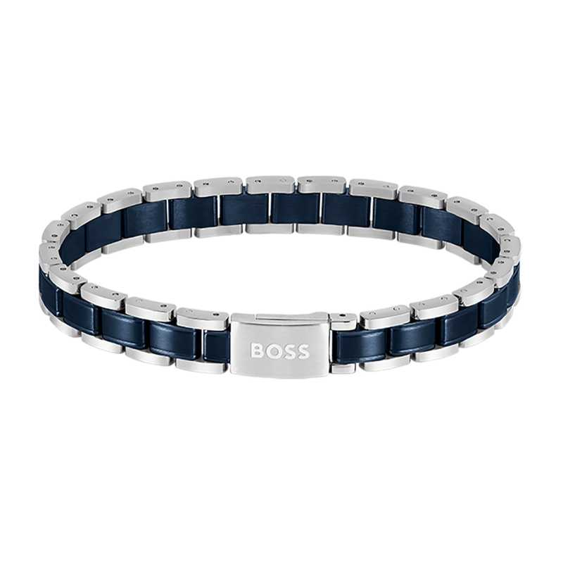 Stylový bicolor náramek pro muže Metal Links Essentials 1580664 Hugo Boss Stylový bicolor náramek pro muže Metal Links Essentials 1580664 Hugo Boss