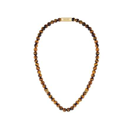 Korálkový náhrdelník z tygřího oka 1580663 Hugo Boss