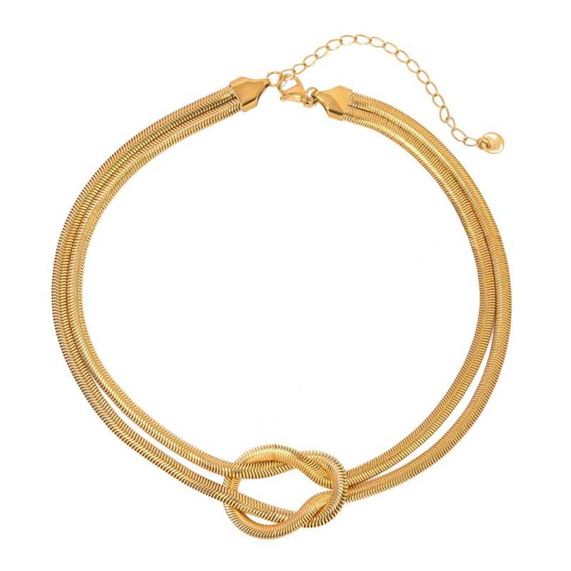 Elegantní dvojitý náhrdelník Hádek VAAJDN2310015-G Troli Elegantní dvojitý náhrdelník Hádek VAAJDN2310015-G Troli