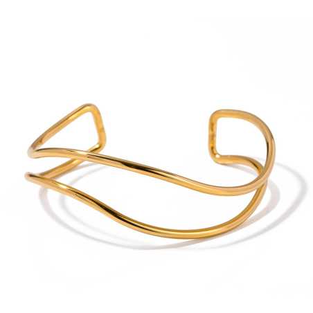 Elegantní pevný náramek z oceli VAAJDB2308041G Troli