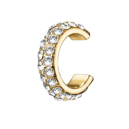 Pozlacená navlékací náušnice s krystaly JESEG-J901 Rosefield